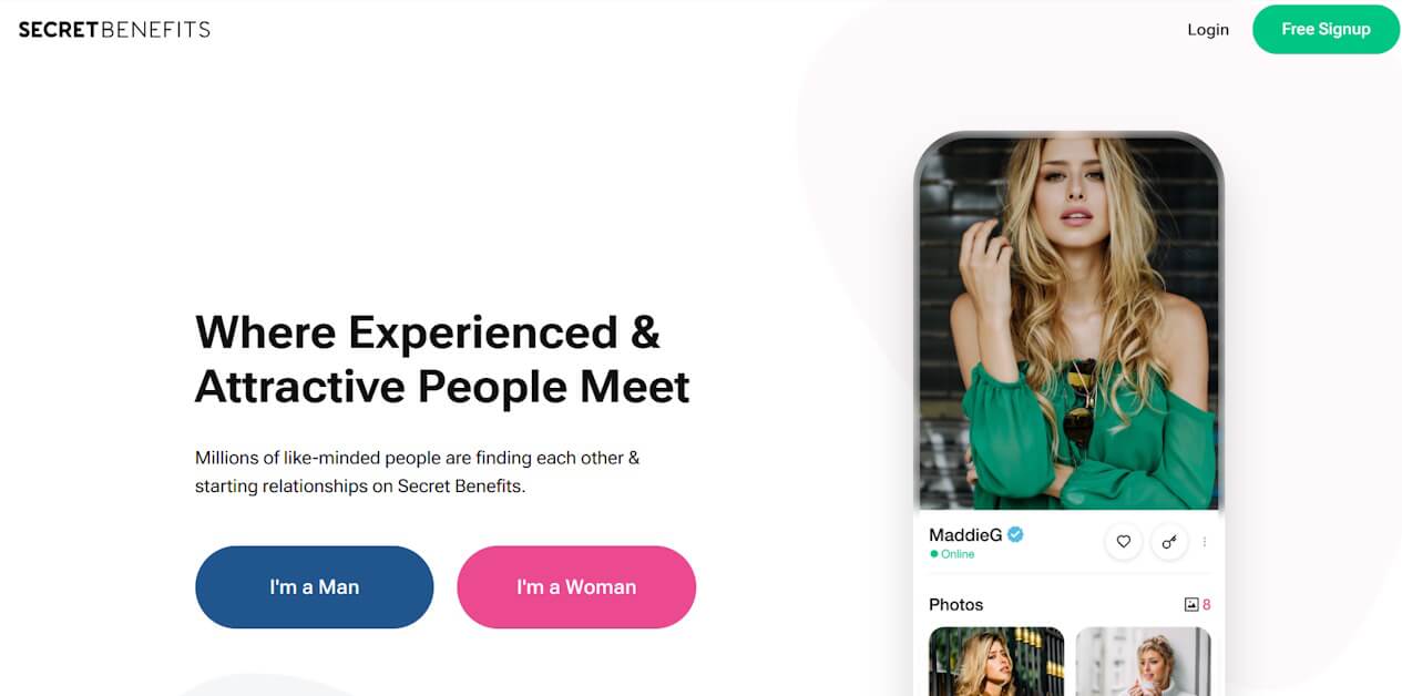 SecretBenefits official website homepage