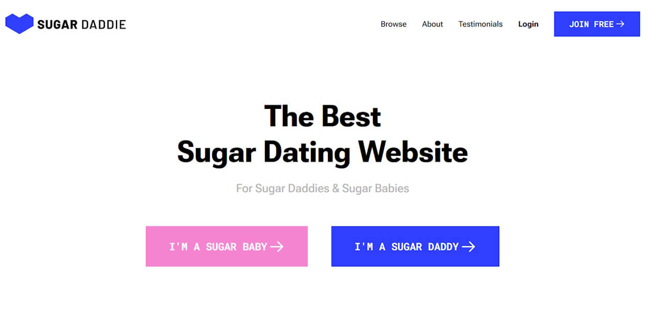 SugarDaddie.com official website homepage